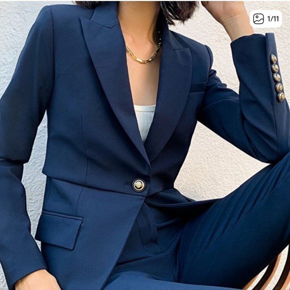Veronica Beard Classic Navy Blazer